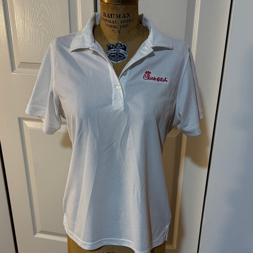 Chick-fil-A White Polo Shirt
